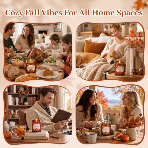 SLASHOME Hot Cocoa Soy Candle 7oz, Chocolate Coffee Scented Gift