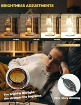 GODONLIF Candle Warmer Lamp with Timer Dimmable, Birthday Gifts for Women Mom, House Warming Gifts New Home Decor, Wax Melt Warmer for Jar Candles with 2 Bulbs