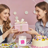 Homsolver 30th Birthday Decorations Gifts for Women Men, Happy 30th Birthday Candle Gift for Her Him, Funny 30 Years Old Ideas - Vanilla Candles