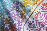 Popular Handicrafts Tapestry Wall Hanging Hippie Mandala Bohemian Hippy Medallion Psychedelic Ombre Design Indian Tapestries Bedspread 53 x 80 Iches (134cm x 203cm) Multicolor Tie Dye