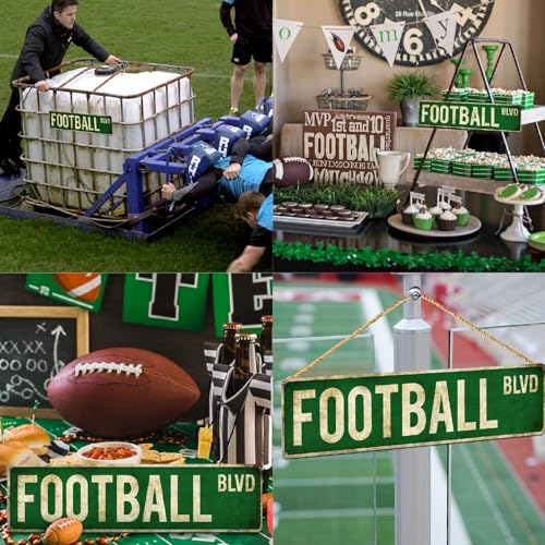 Football Gifts for Boys 8-12 Accessories Football Stuff Teen Boy Room Decor | Football Party Decorations | Wall Sign | Boys 8-12 & Teen Boys | Men Room & Bedroom | Birthday & Christmas Gift