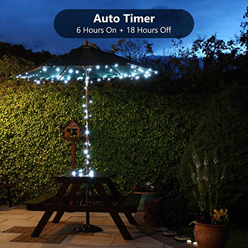 BrizLabs White Christmas Lights, 2 Pack 17.94ft 50 LED Battery Christmas String Lights with Timer, 8 Modes Christmas Tree Lights Indoor Outdoor Christmas Mini Lights for Christmas Tree Wedding Home