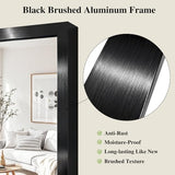 Koonmi Black Mirrors for Wall, 30x40 Inch Bathroom Mirror, Rectangular Wall Mirror for Living Room Bedroom Bathroom, Hangs Horizontally or Vertically
