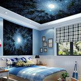 Apdidl Forest Galaxy Starry Tapestry for Bedroom Ceiling, Blue Space Night Starry Sky Moon Stars Tapestry Aesthetic, Tree Forest Milky Way Backdrop Wall Hanging for Dorm Living Room Decor (51" X 60")