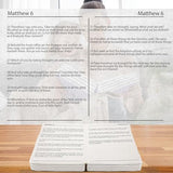 Bible Pillow Book Plush That Opens, for Kids Adults Christian Gifts, Cozy Faith Bible Pillow (Beige)