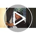 Hion Curtain Holdbacks Black 2pcs, Curtain Tiebacks Wall Mounted Curtain Hooks Holders for Drapes