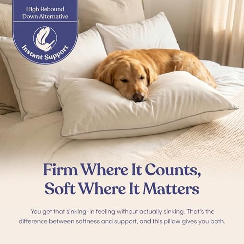 FluffCo Zen Fluff® Down Alternative Bed Pillow - Firm, King Size (1 Pack)