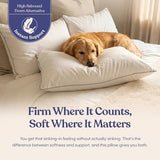 FluffCo Zen Fluff® Down Alternative Bed Pillow - Firm, King Size (1 Pack)