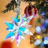 2026 Annual Christmas Ornaments Crystal Snowflake Star, Sparkly Crystal Ornaments for Christmas Tree, Beautiful Christmas Ornaments for Women Girls