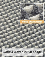 Upgraded Waffle Bath Mat Ultra Absorbent Non Slip Bathroom Mat, 17" x 24"