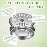 MorningRo 18 Pack Portable Mosquito Incense Coil Holders Mosquito Incense Box Sandalwood Holder with Handle for Home Outdoor Office Camping
