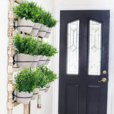 summer flower 10 Pack Artificial Boxwood Stems for Outdoors Unfading in The Sun Plastic Faux Plants Fake Foliage Shrubs Greenery for Garden Office Patio Wedding Farmhouse Indoor Decoration