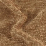 CaliTime Throw Pillow Covers Decorative 20 X 12 Inches Pack of 2 Cozy Solid Dyed Soft Chenille Cushion Cases with Pom Poms for Couch Sofa Bed Living Room Home Apricot Brown