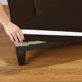 Home Details Stretch Furniture Protector Slipcover, Good for Dog Hair and Spills, Machine Washable, Love Seat, Brown