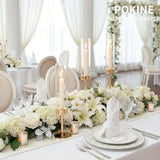 POKINE Gold Candle Holders Set of 6 for Taper Candle Holders