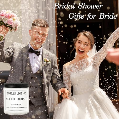 Bridal Shower Gifts for Bride, Bride to Be Engagement Gift for Couples Women, Funny Wedding Lavender Candles