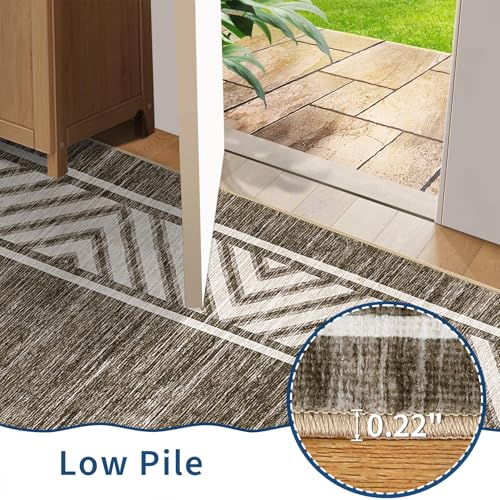 GarveeHome Modern Rugs for Living Room 8x10 Large Bordered Floor Mats