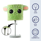 Star Wars The Mandalorian “The Child” Plush Shade Table Lamp ,Green Kids Bedroom & Playroom Lighting Décor