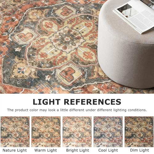 2x6 Washable Runner Rug, Non Slip Soft Area Rug for Hallway Kitchen