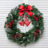 Tinsow 6 Pcs Red Christmas Bells, Tree Hanging Ornament Metal Jingle Bells for Christmas Holiday Decoration (6, Red)
