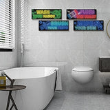 YLOLUL 4 Pcs Neon Gaming Wall Art & Room Accessories for Teen Boys & Kids, 16 * 5 Inch