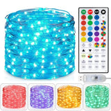Fairy Lights USB Plug in 33ft 100LEDs with Remote, Warm White 20 Color Changing Light Twinkle Firefly String Lights for Bedroom Party Wedding Christmas Tapestry, Multicolor Colors