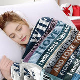 Gifts for Wife, Anniversary Blanket Gifts for Women Her Wife, Wifey Birthday Ideas from Husband, Romantic I Love You Present for Her, Christmas Valentines Mothers Day Presents Throw Blanket 60x50in