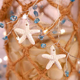 Impress Life Starfish Diamond String Lights, 10FT 40 LED Battery USB Operated with Remote Control for Nautical Beach Themed Christmas Decoration Wedding Party Decorating
