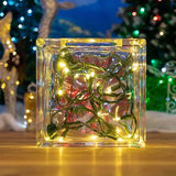 Novelty Lights 8.5 Foot 20 Light Mini LED Crafting Lights, Warm White LEDs on Green Wire, 24 Inch Lead, Non-Connectable Short Fairy Light String for Art Projects, Bottle Lights, Crafts