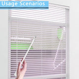 2 PCS 24 Inch Blind Wand, Blind Wand Replacement with Hook, Vertical Blinds Replacement Parts Blinds Stick with Hook for Window