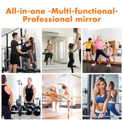 Hasipu 71" x 24" Led Mirror Full Length Home Gym Mirror 55"x21"(Each)-2 PCS