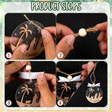 GuassLee 16pcs Nativity Christmas Ornaments - 3D Wooden Acrylic Cut File Nativity Scene Christmas Crafts Ornaments for Kids Tree Indoor Decorations