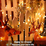 6 Pack Fairy Lights Battery Operated with Timer Silver Wire Mini 13FT 40LED Waterproof Cuttable Twinkle Christmas String Lights for Home Bedroom Wedding DIY Centerpiece Birthday (Warm White)
