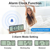 14.5'' Large Digital Wall Clock Battery Operated with Jumbo Numbers, Auto DST, Day, Date, Alarm, Temperature for Living Room, Bedroom, Desk Decor, Gift, LCD Screen Display Easy to Read and Set