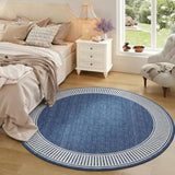 GarveeHome Small Round Rug 4ft Washable Bedroom Rugs Non Slip Circle Rugs