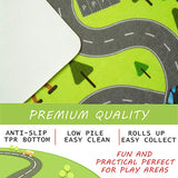 HOMORE Kids Play Mat Rug,Kids Carpet for Children Bedroom Play Room 4x6 FT | 48x76inch Fun and Educational City Rug for Hot Wheels Track Racing Playroom Rug