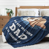Funny Gift for Dad Fathers Day, Dads Birthday Gift from Daughter Son, Dad is Charging Sloth Blanket, Dads Gifts for Christmas, Soft Sloth Throws Blanket for Father 60" x 50"