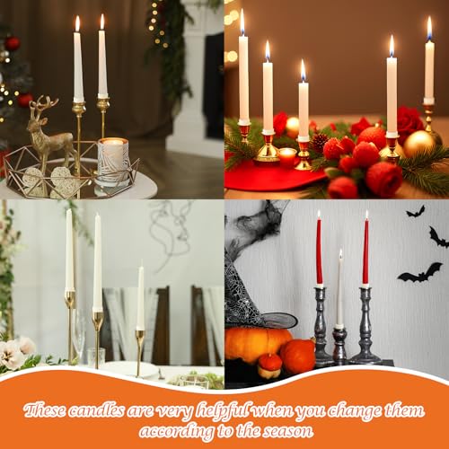 Pushglossy 20 Pack Rubber Taper Candle Hugger Grips Rings Holders Stay Put Candle Grips Inserts Keep the Bougie Upright and in Place for Taper Bougie Cups
