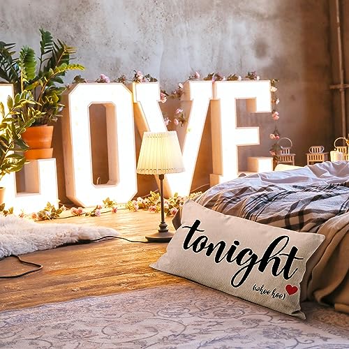 Mancheng-zi Bridal Shower Gifts, 12x20 Pillow Cover, Bachelorette Gifts for Bride, Wedding Gifts, Bridal Shower Gifts for Bride to be, Funny Throw Pillows for Bedroom (Beige)