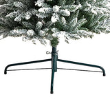 Nearly Natural 11ft. Flocked Pencil Artificial Christmas Tree with 850 Clear Lights and 1435 Bendable Branches