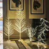 LITBLOOM Lighted Willow Branches Iredescent Glittered 32IN 120 LED with Timer Battery Operated and USB Plug in, Tree Branch with Fairy Lights for Home Room Christmas Decoration