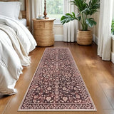 Washable Vintage 2x6 Runner Rug Non Slip Runners for Hallway