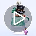 Old World Christmas Candy Cane Snowman Glass Blown Ornament for Christmas Tree, Handcrafted Holiday Decoration, Snowman Collection