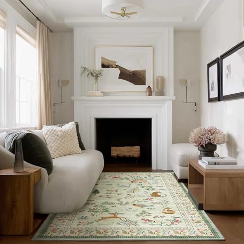 Machine Washable Throw Rugs for Entryway: 3x5 Door Mat Indoor Entrance Small Rug Stain Resistant Non Slip Low Pile Soft Carpet for Kitchen Front Door Indoor Entrance Entry Bedroom