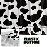 Classic Cow Print Stretchy Sofa Couch Slipcover with Elastic Bands Non Slip & Dustproof Protector Futon Covers Armless Sofa Couch Slipcover