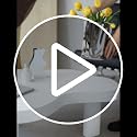 Ceramic Silver Flower Vase, Crinkle Paper Shape, Metal Decorative Home Accent (Large)