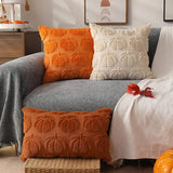 DFXSZ Fall Pillow Covers 12x20 2Pcs Rust Pumpkin Fall Decorations for Home