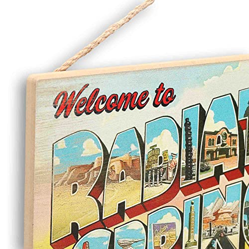 Disney Pixar Cars Welcome to Radiator Springs Hanging Wood Wall Decor - Fun Cars Sign for Kids' Bedroom or Play Room
