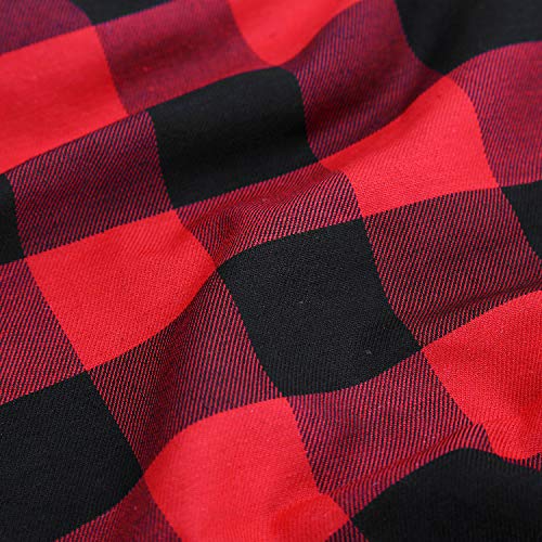 Tree Skirt 36 Inch Black Red Buffalo Plaid Christmas Decor Christmas Tree Skirts Buffalo Check Tree Skirting or Xmas Holiday Tree