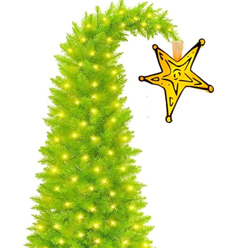 Christmas Tree Topper,Christmas Decorations,Make Your Whobilation Tree Come to Life with This Topper,8.2” Christmas Star Tree Topper for Holiday Christmas Tree Decor (Battery-Operated-1)